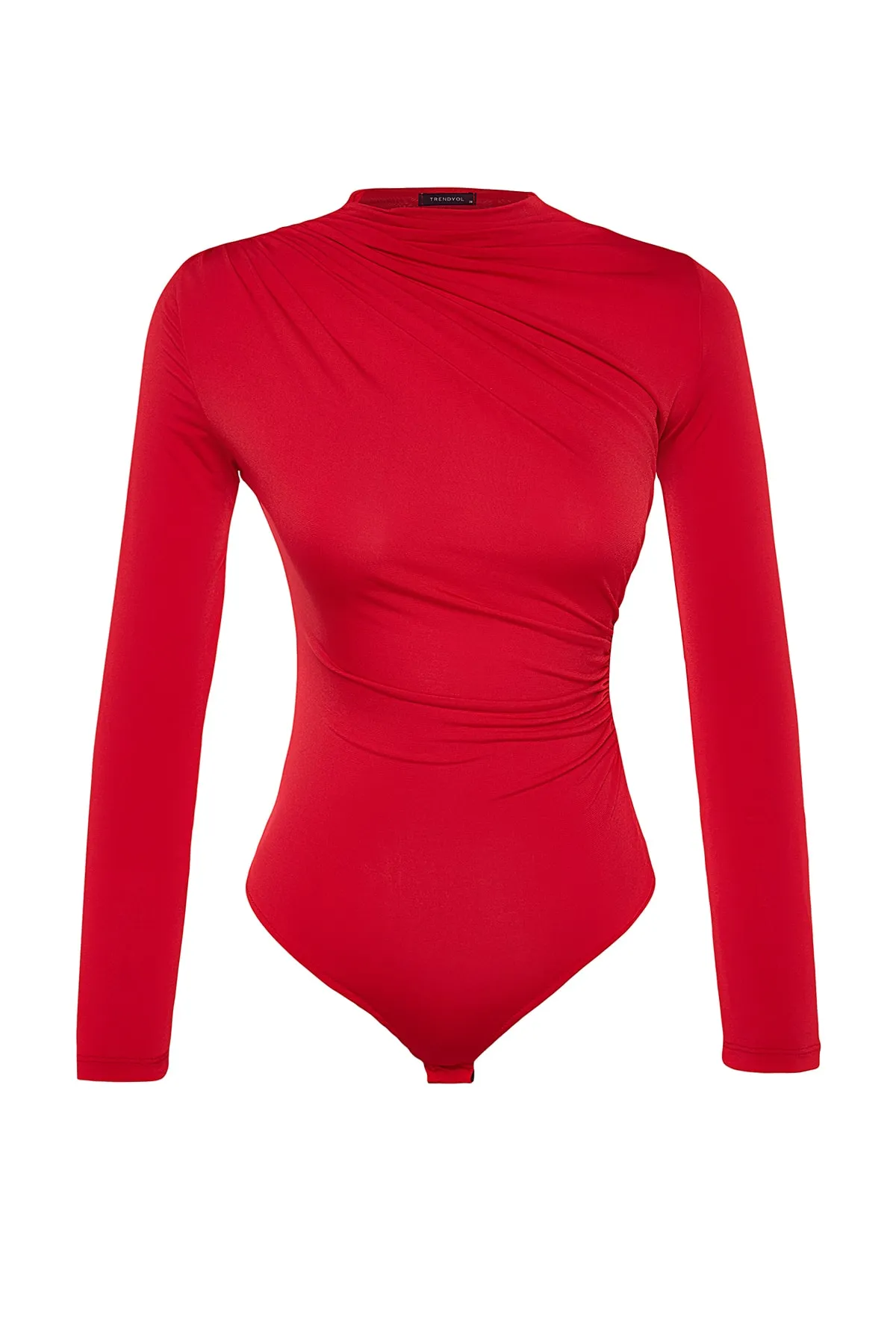 Trendyol Collection  Roter Body mit Sitzkragen und detailliertem Body TPRAW24BD00008