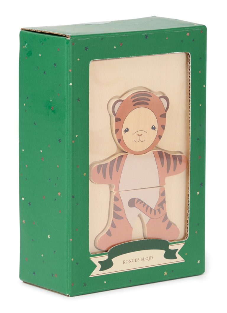 Konges Sløjd Teddy dress up shape puzzle 4-piece