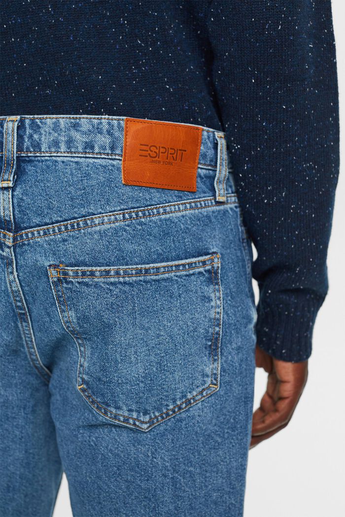 Jeans mit geradem Bein und mittlerer Bundhöhe