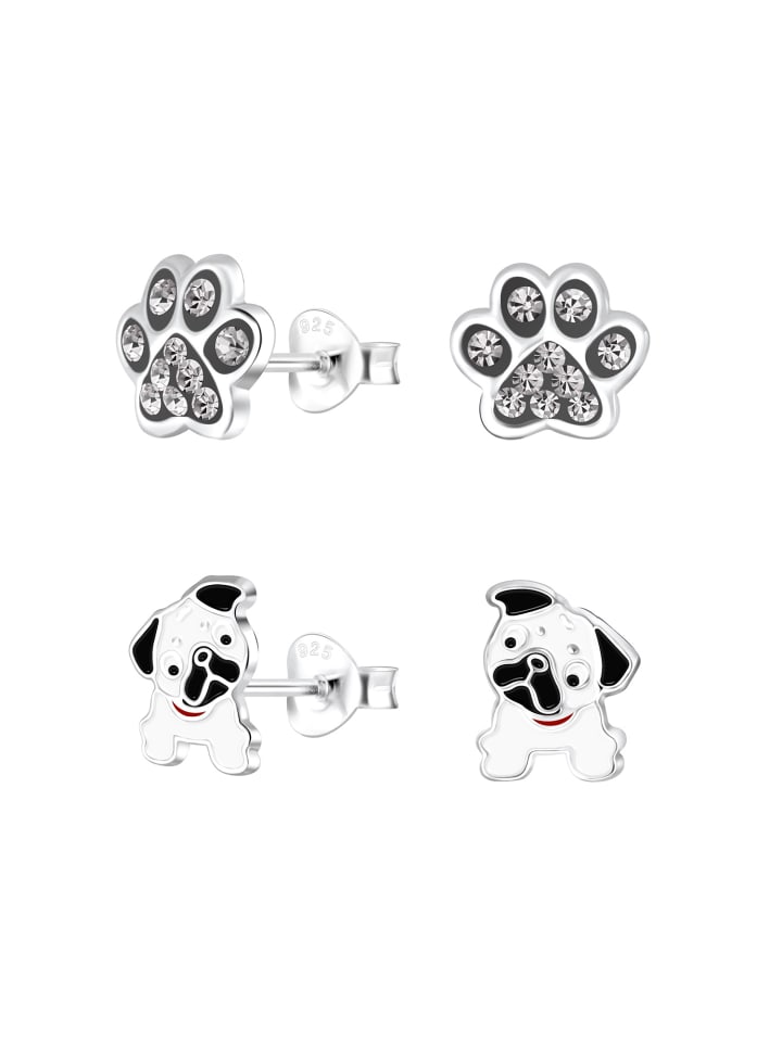Alexander York Ohrstecker-Set Pfote, Hund Set in 925 Sterling Silber günstig kaufen onesize