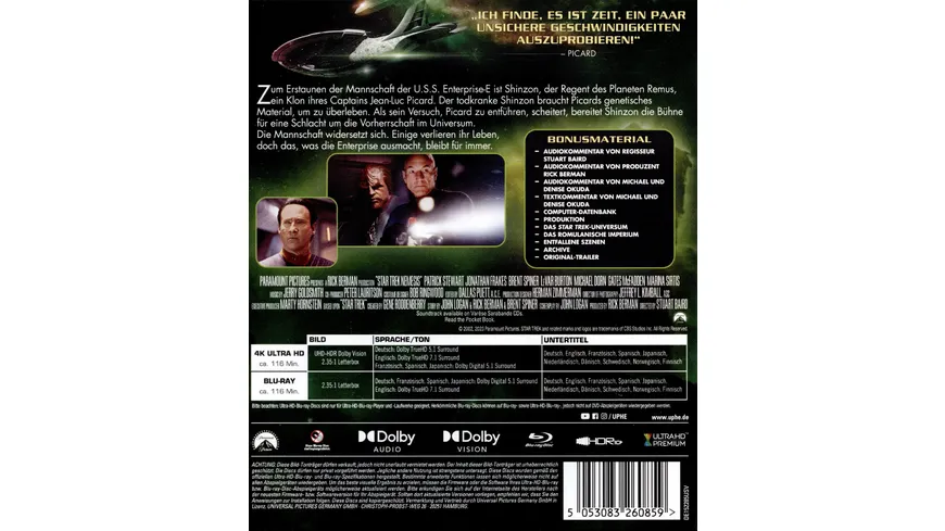 STAR TREK X - Nemesis  (+ Blu-ray)