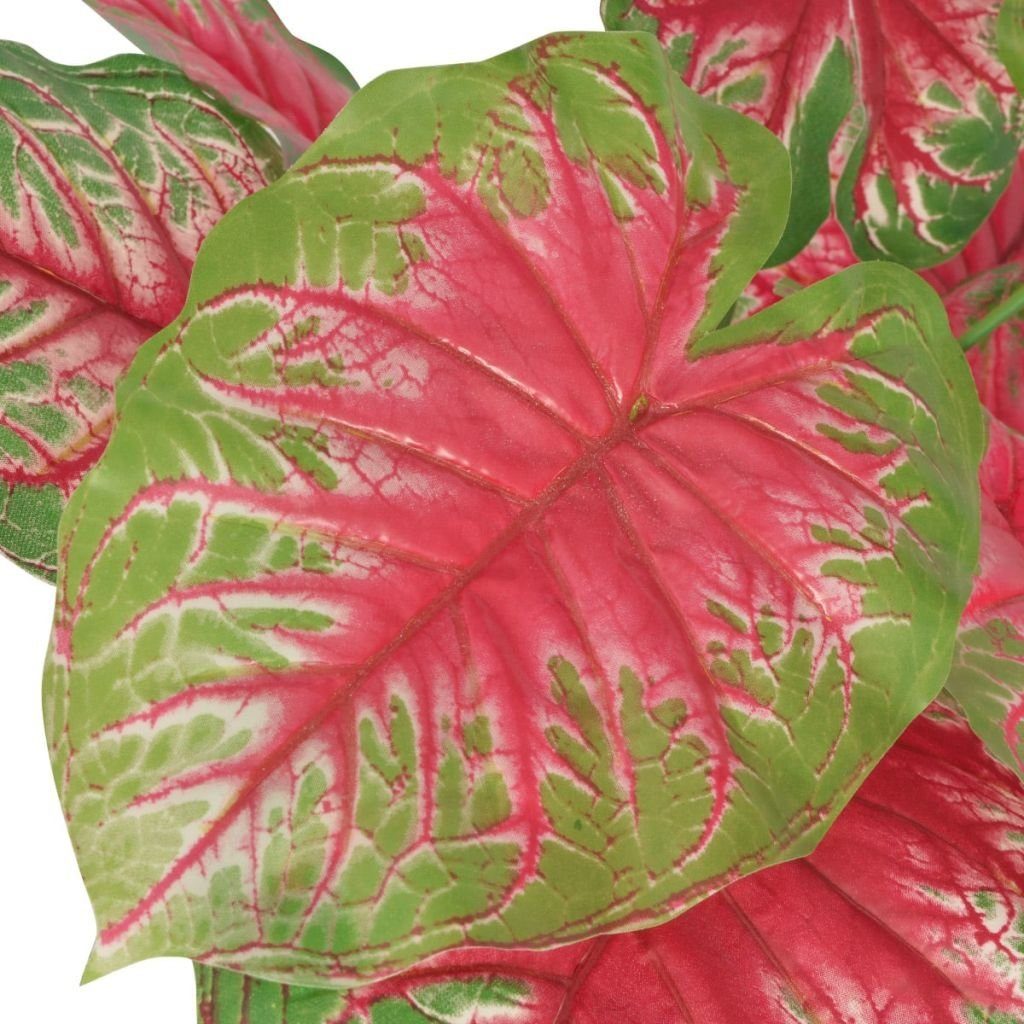 Künstliche Zimmerpflanze Künstliche Caladium-Pflanze mit Topf 70 cm Grün und Rot Pflanze realis, vidaXL, Höhe 0 cm