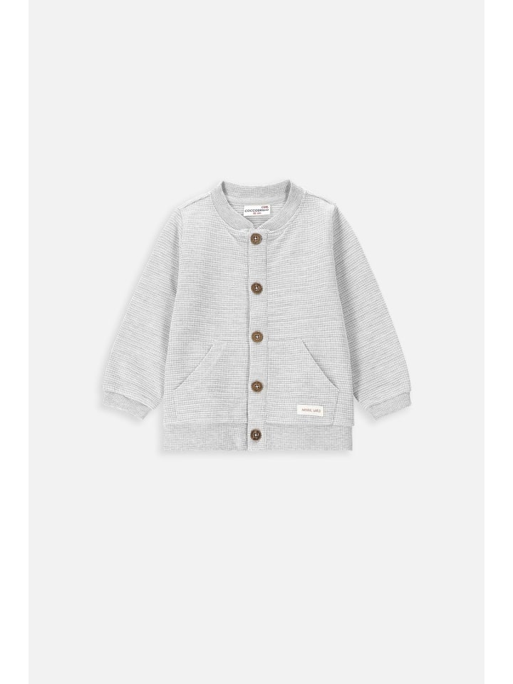 Coccodrillo Sweatshirt mit Reißverschluss in grau günstig kaufen