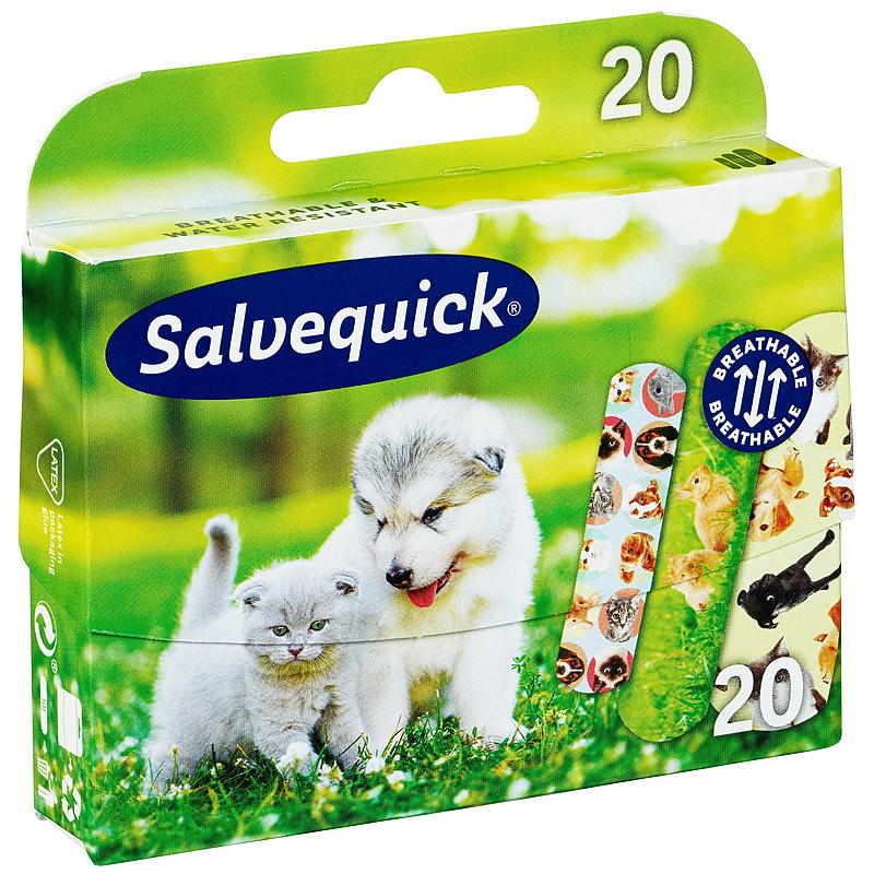 Salvequick Animal planet 20 stk, Salvequick
