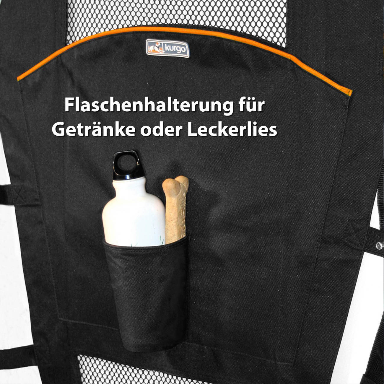 Kurgo Autozubehör Kurgo Rücksitz-Trennwand für Hunde, Schwarz