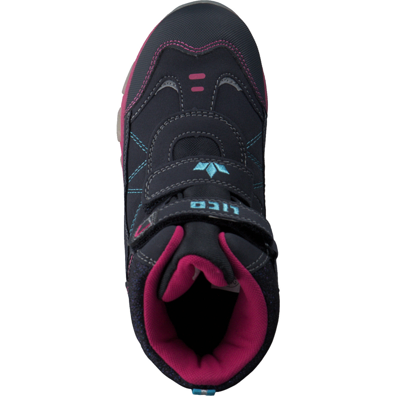 Geka Glitter V Blinky, Stiefel (Kinder), Kinder, marine/türkis/pink