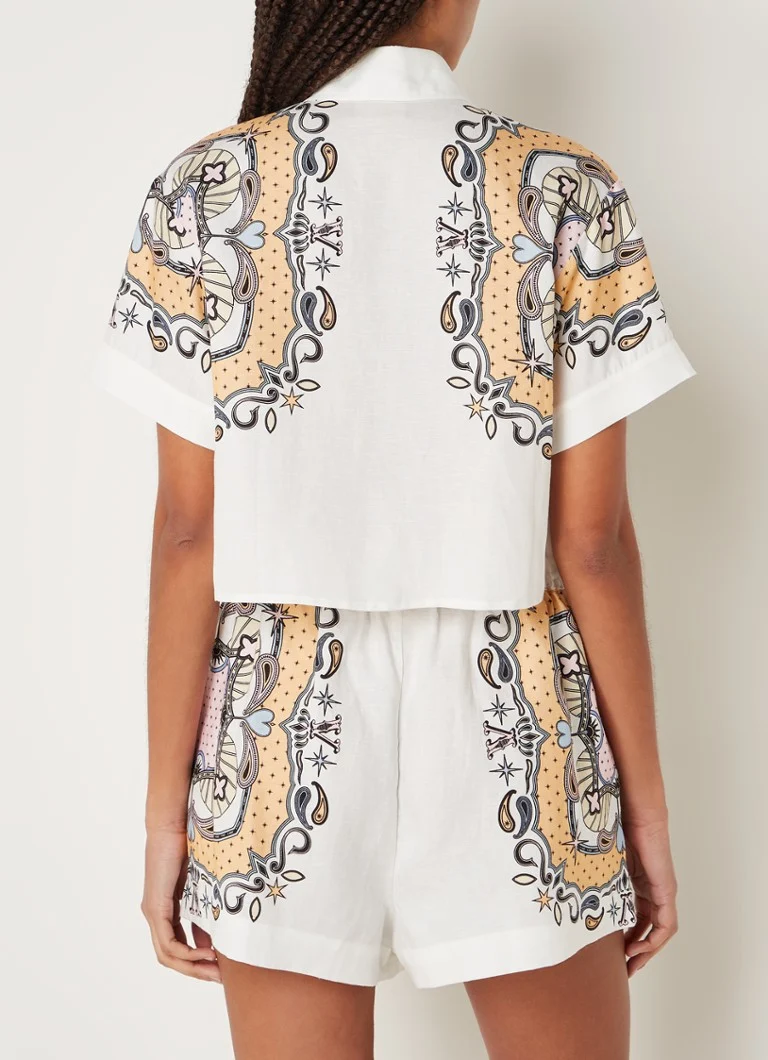 Camicetta con stampa paisley JOSH V Ziya