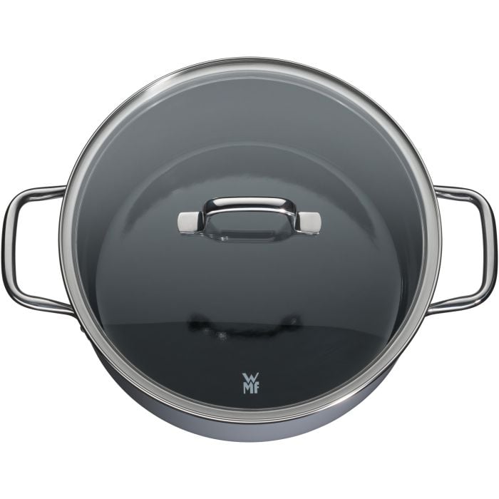 WMF Fusiontec Essential Bratentopf mit Deckel, 24cm Calm Grey