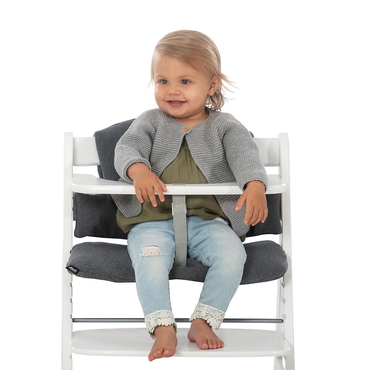 Hochstuhlauflage Select, Jersey Charcoal