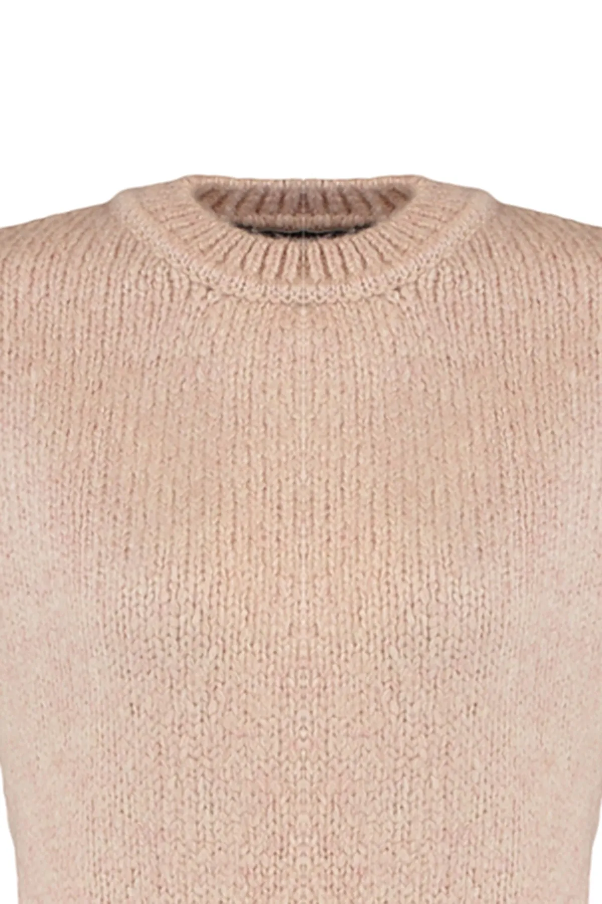 Trendyol Collection  Puderfarbener, weich strukturierter Basic-Strickpullover mit weiter Passform TWOAW23KZ00185