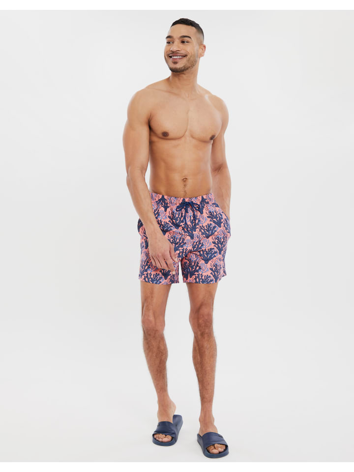 Threadbare Badehose THB Swim Short Seaweed in Coral günstig kaufen