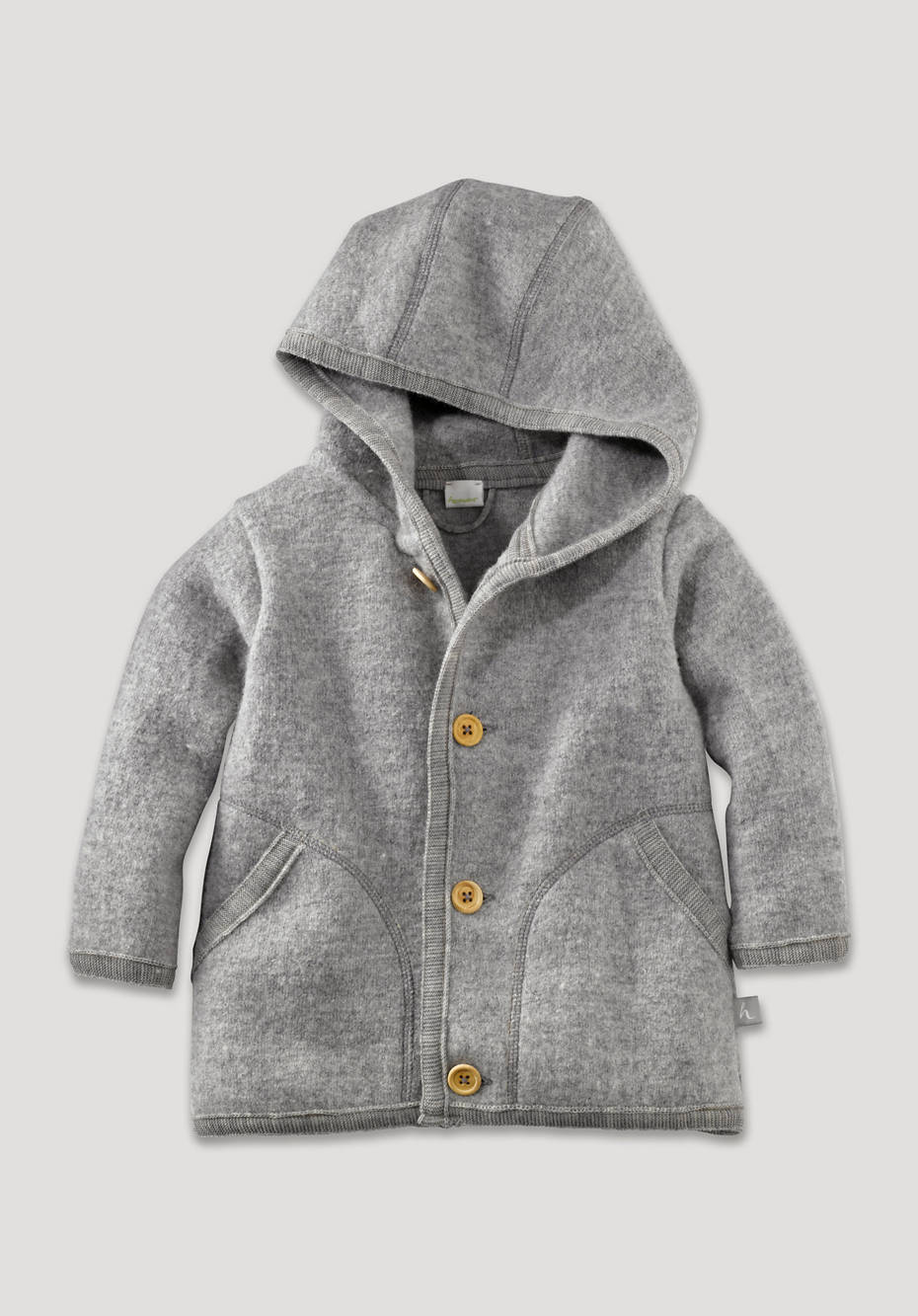 Walkjacke aus reiner Bio-Merinowolle