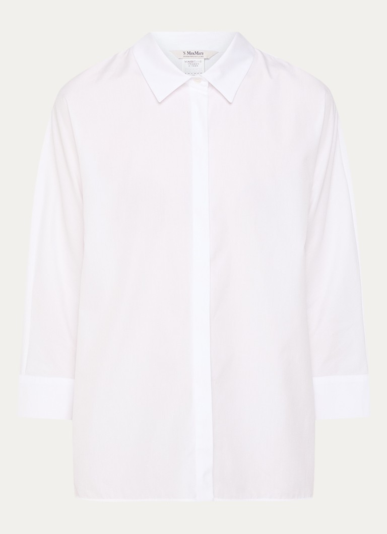 Μπλούζα MaxMara Delfina με κρυφό κούμπωμα