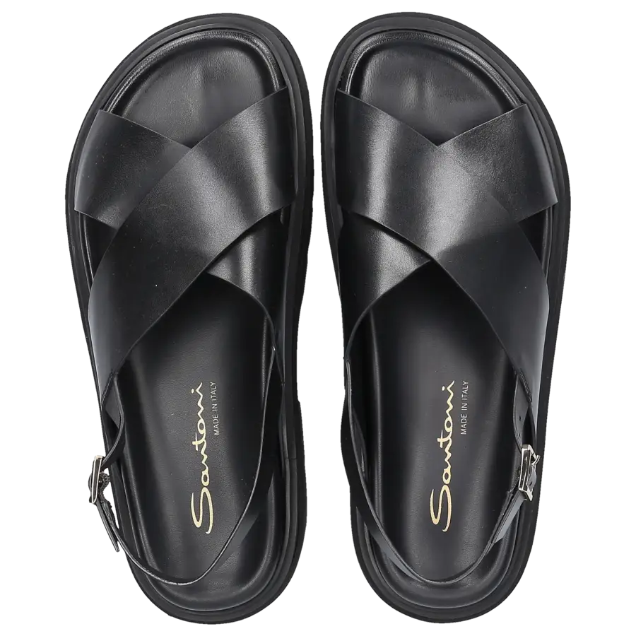 Santoni - Sandalen 59898 Kalbsleder - schwarz