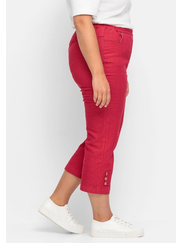 sheego 7/8-Jeans in rot günstig kaufen