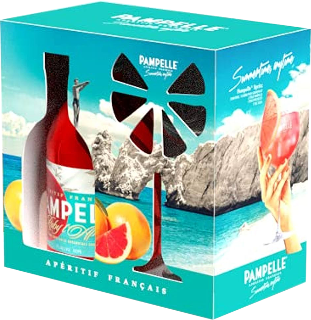 Pampelle Grapefruit Aperitif mit Glas