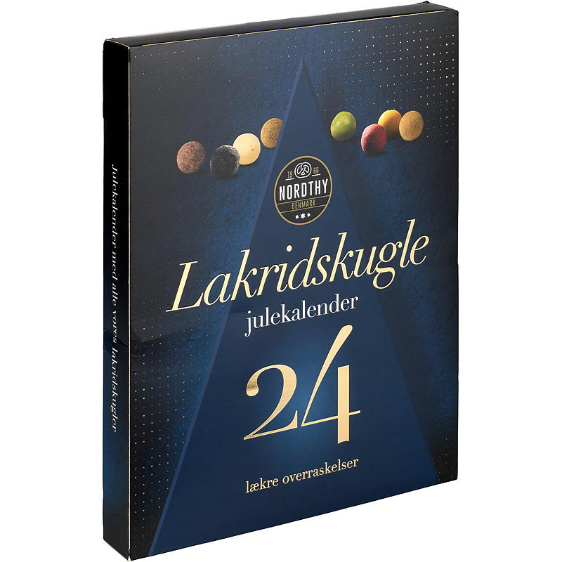 Julekalender 260 g m/lakris Nordthy