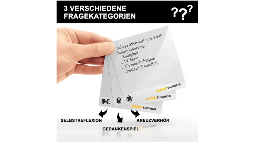 Simon & Jan - Erzählt euch mehr, Toolbox für Kommunikation, Kartenspiel für tiefsinnige Gespräche