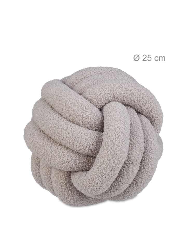 relaxdays Knotenkissen in Hellgrau günstig kaufen onesize