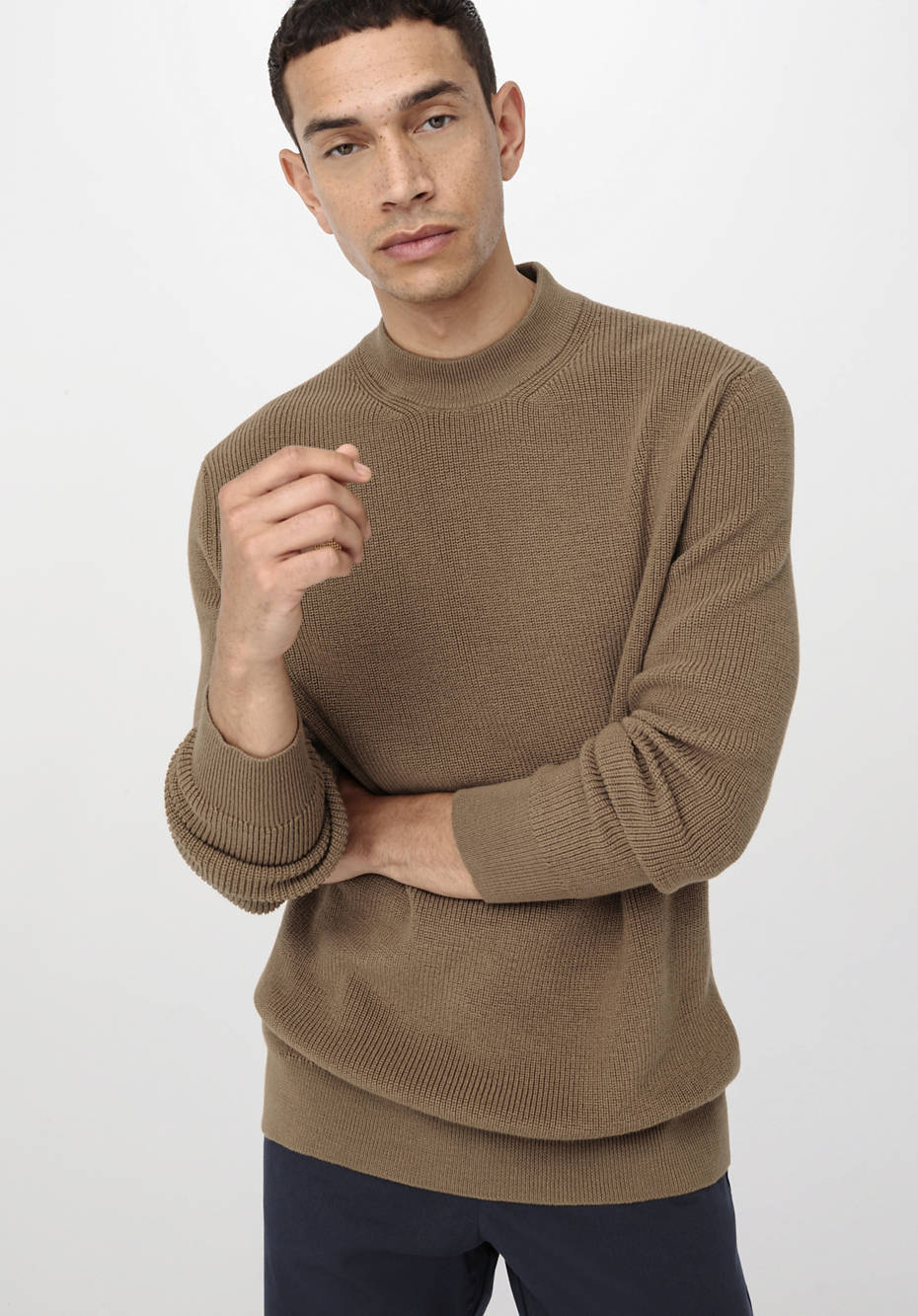 Pullover aus Bio-Merino und Bio-Baumwolle