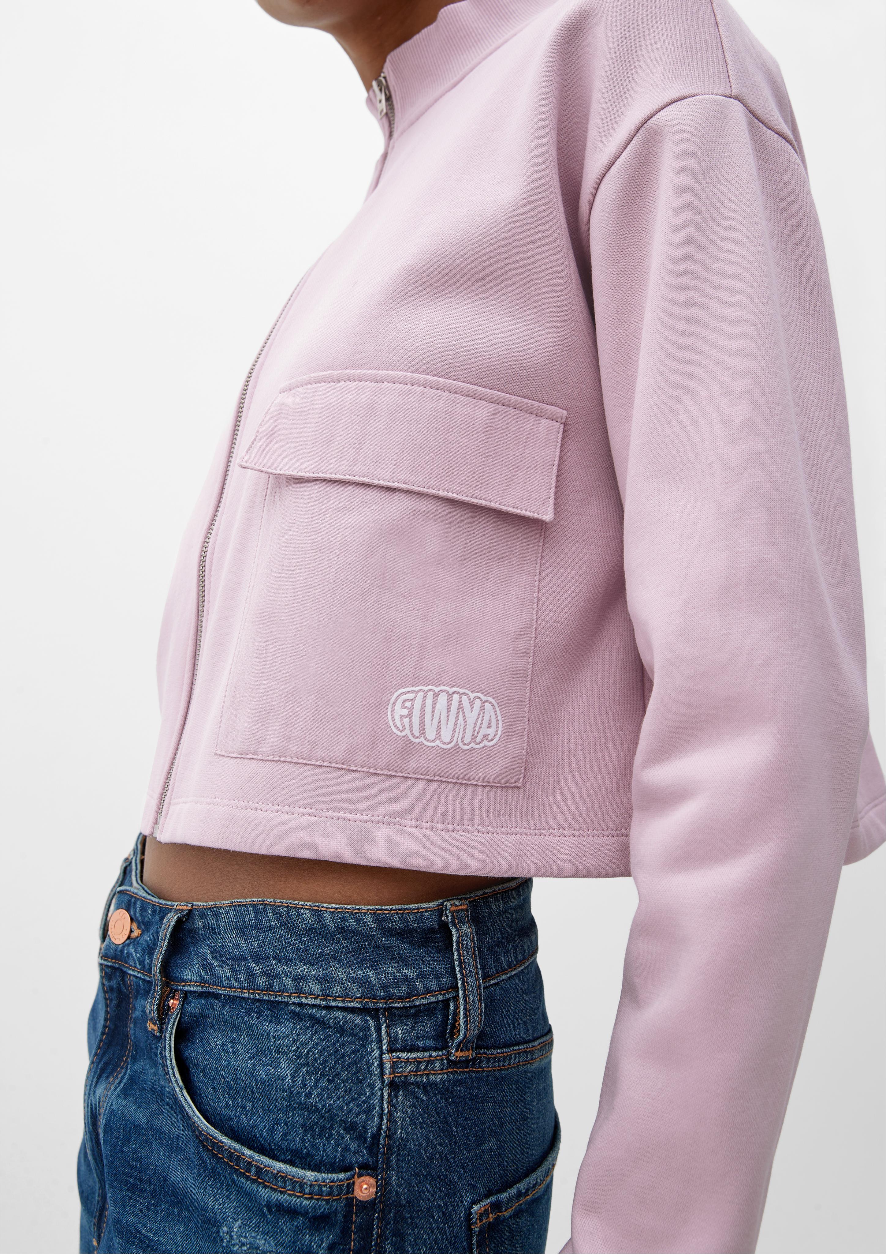 Sweatjacke im Boxy Fit  2127759-4132