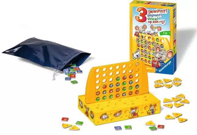 3 gewinnt! - Reisespiel ab 6 Jahren