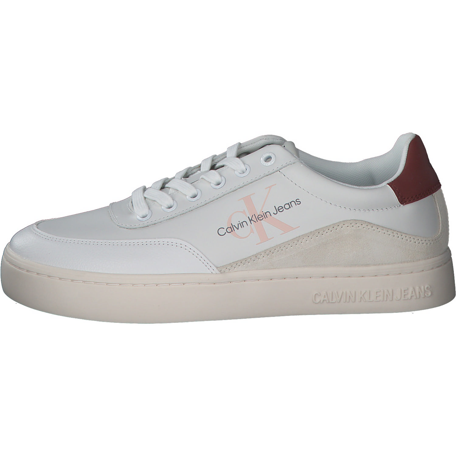 Calvin Klein YW0YW00699, Sneakers Low, Damen, White/Terracotta