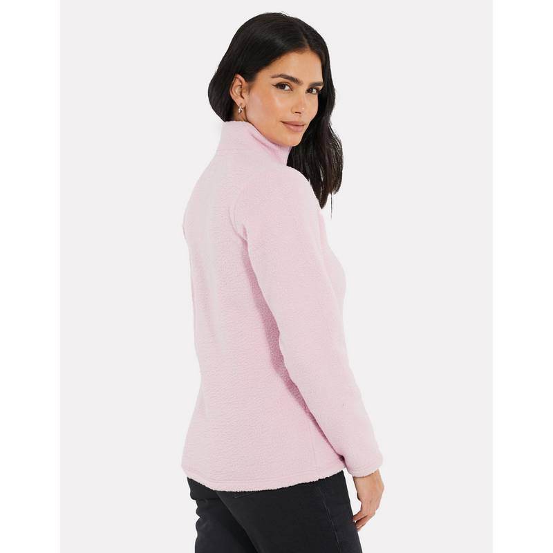 Threadbare THB Pharell 1/4 Zip Fleece Fleecepullover Damen