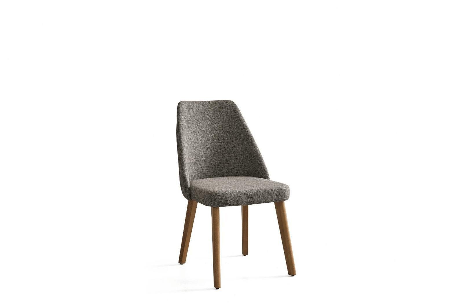 JVmoebel Esszimmer-Set Braunes Esszimmer Set Designer Esszimmergarnitur Esstisch Stühle, (9-St., Esstisch, 6x Stühle, Sideboard, Spiegel), Made in Europa
