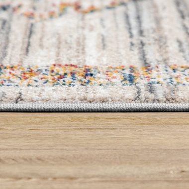 Teppich Wohnzimmer Teppich Kurzflor Pastell Marokkanisches Design, TT Home, rechteckig, Höhe: 12 mm