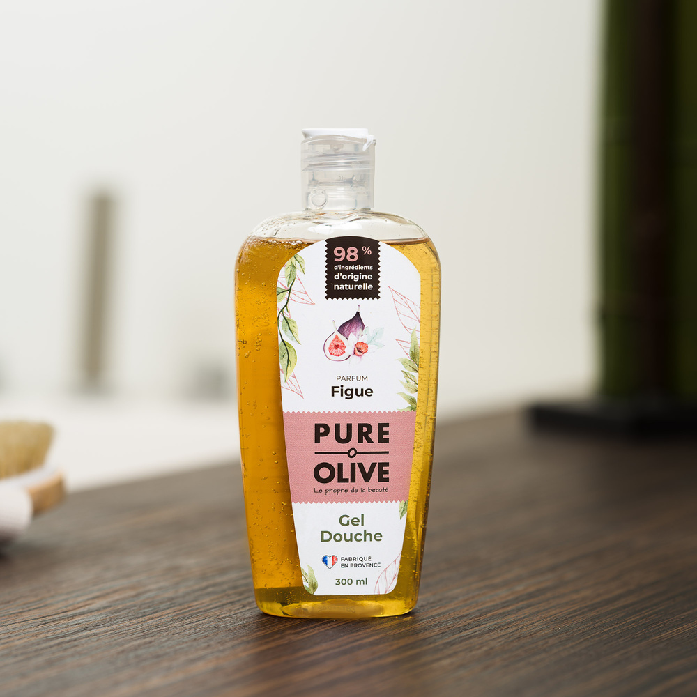 pure olive Gel douche parfum figue Gel douche