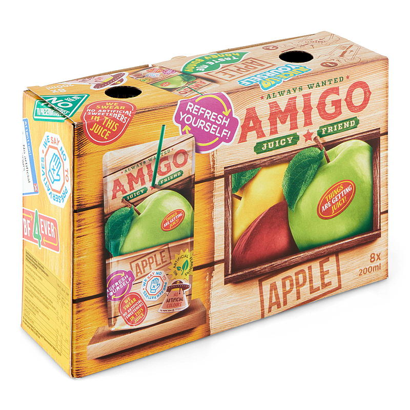 Amigo Fruktdrikk 8x200 ml Amigo eple