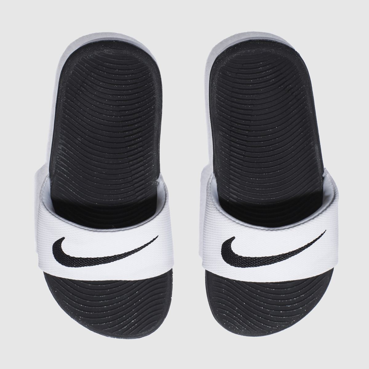 Nike vita och svarta Kawa Junior sandaler