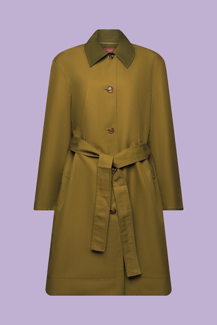 Trenchcoat aus Bio-Baumwolle mit Gürtel