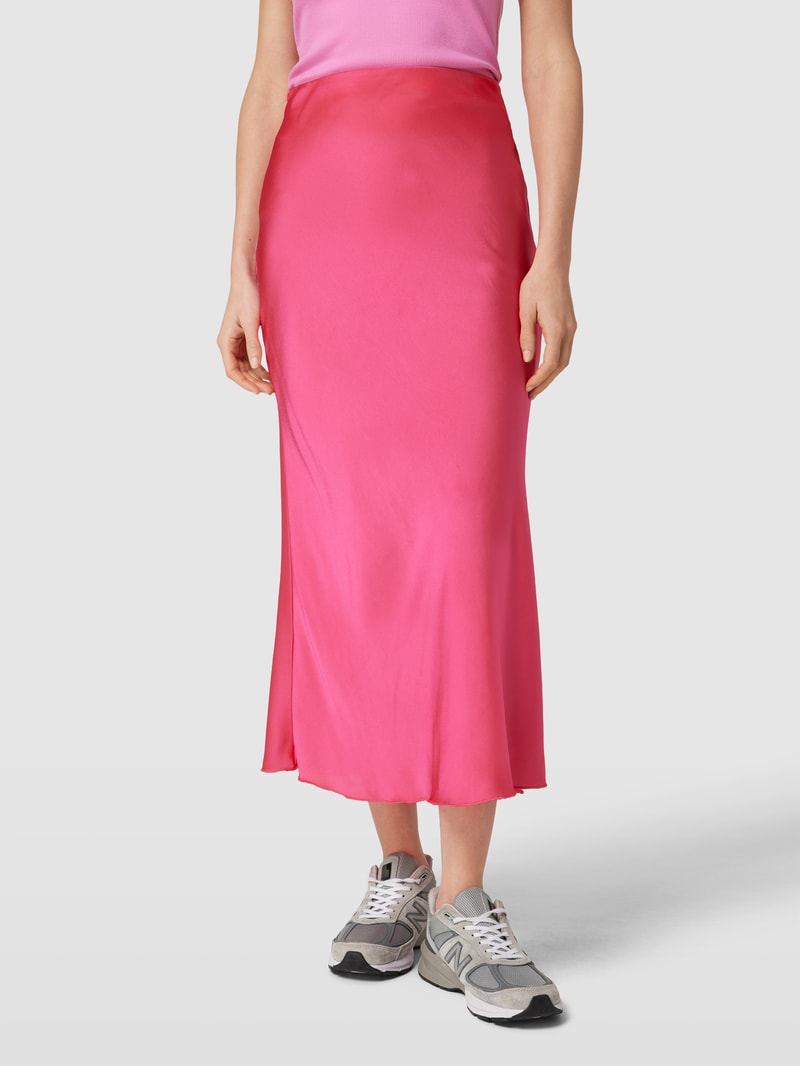Maxirock mit Strukturmuster in fuchsia