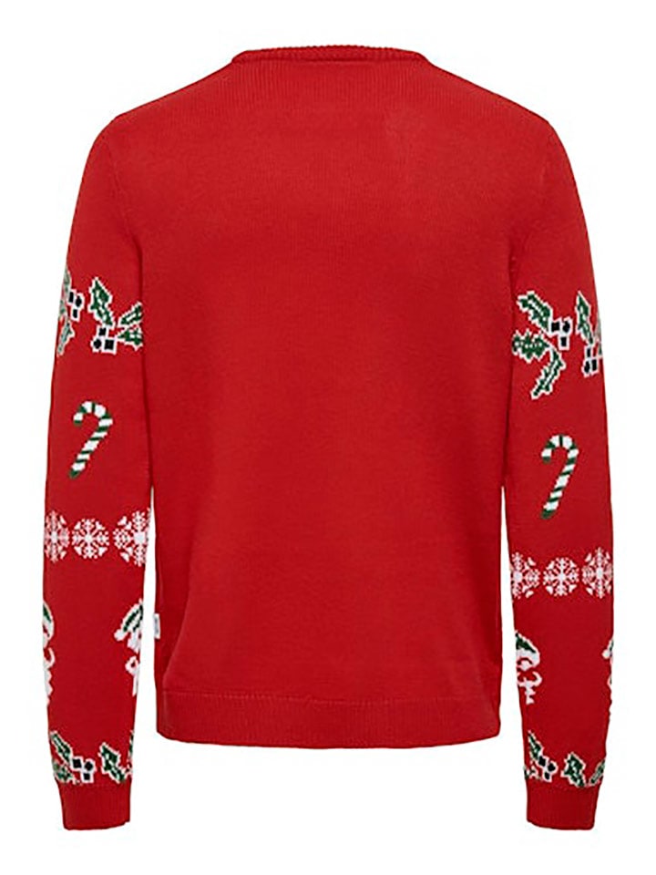 ONLY & SONS Pullover in Rot günstig kaufen
