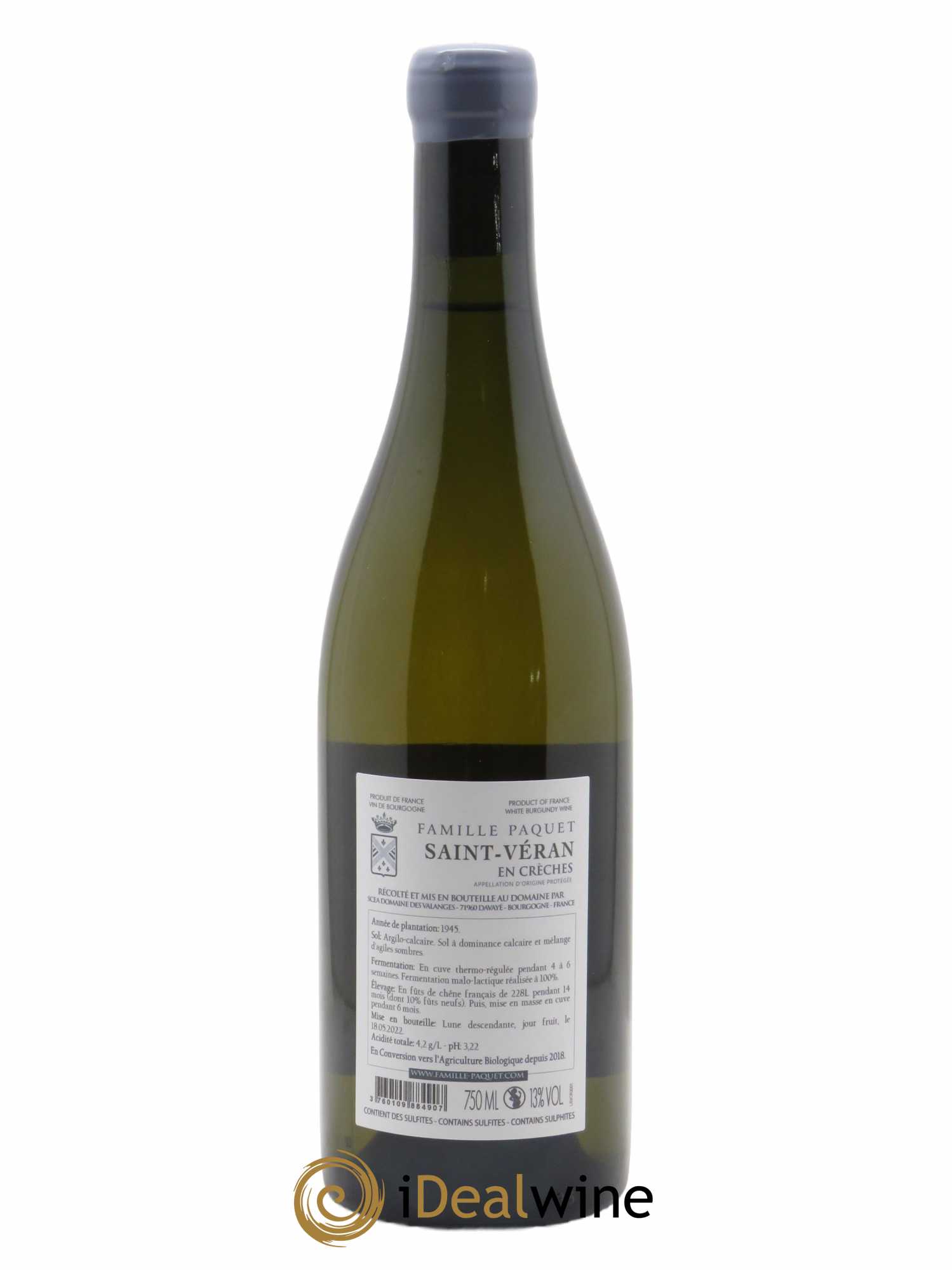 Saint-Véran En Crèches Famille Paquet  2020 - Lot de 1 Bouteille