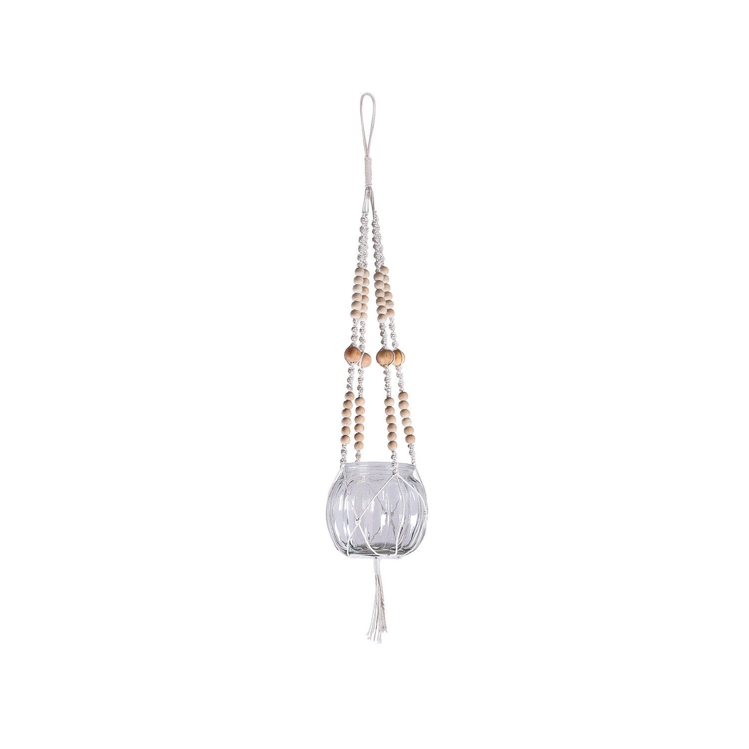 Bastelpackung Makramee Blumenampel, natur
