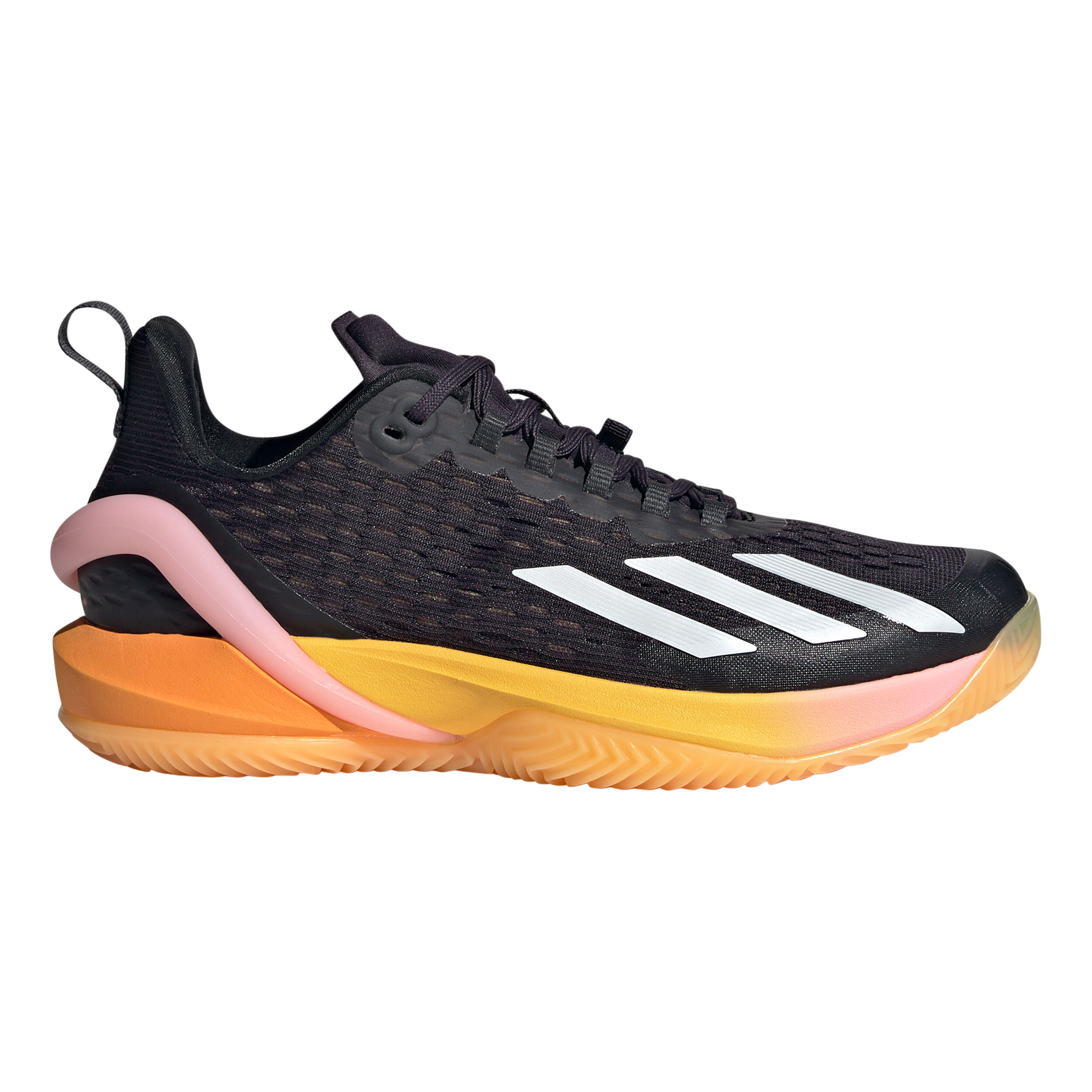 Adizero Cybersonic Sandplatzschuh Damen - Schwarz, Orange
