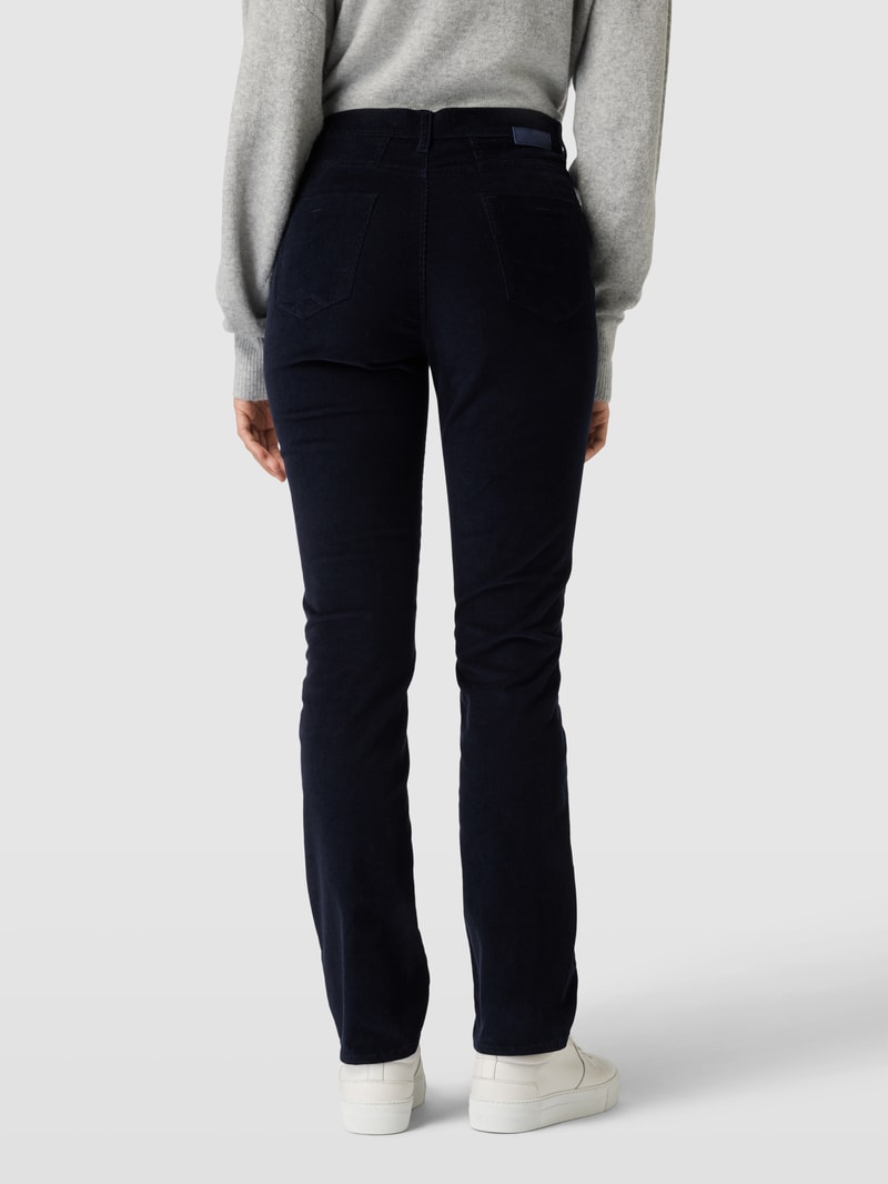 Cordhose mit Eingrifftaschen in marineblau