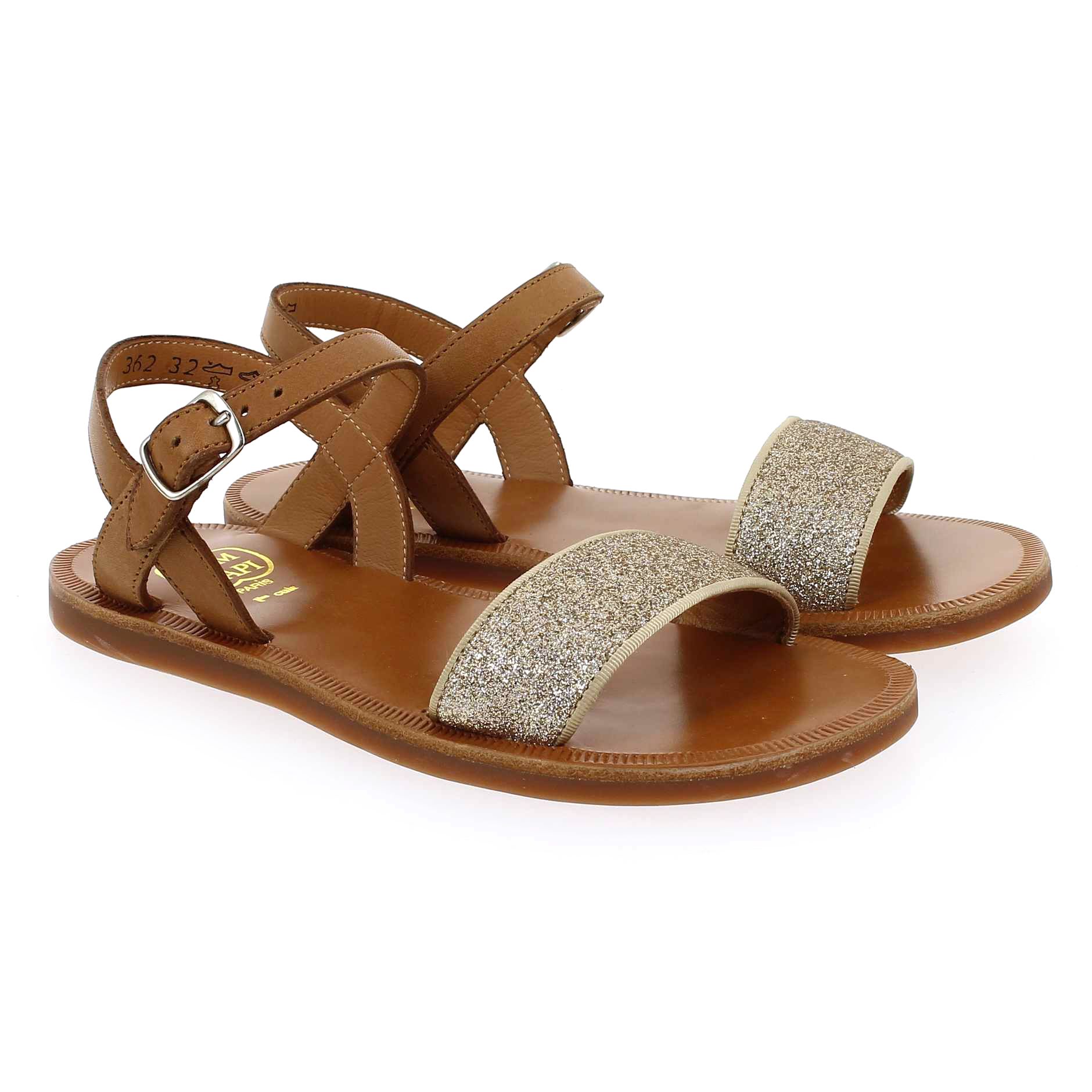 Pom d'api  PLAGETTE BUCKLE TAO - Camel Or