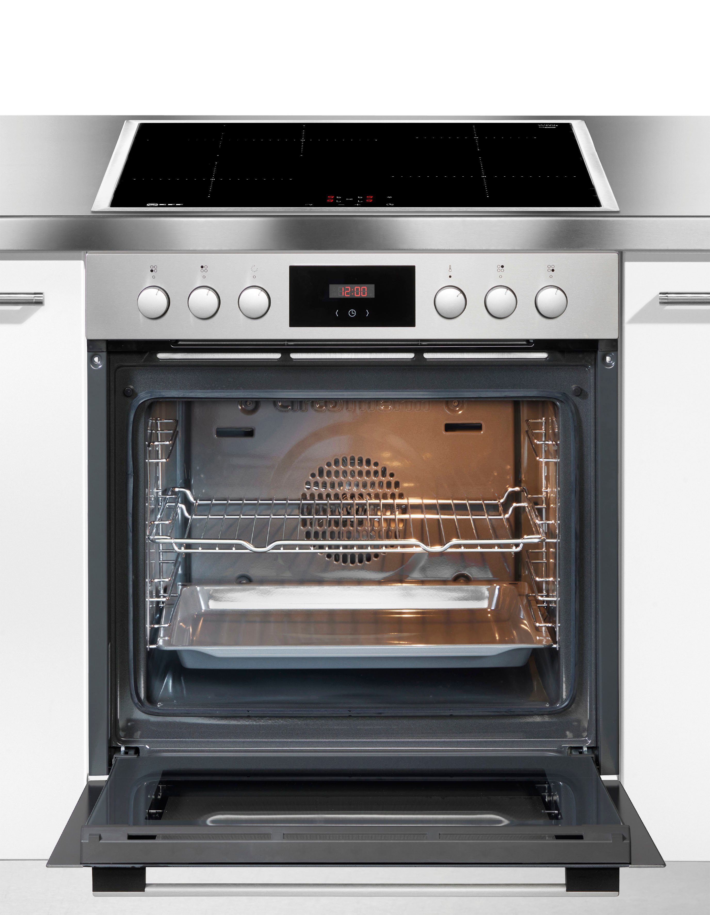 NEFF Induktions Herd-Set XE4I, mit Teleskopauszug nachrüstbar, EasyClean, CircoTherm® Heißluftsystem