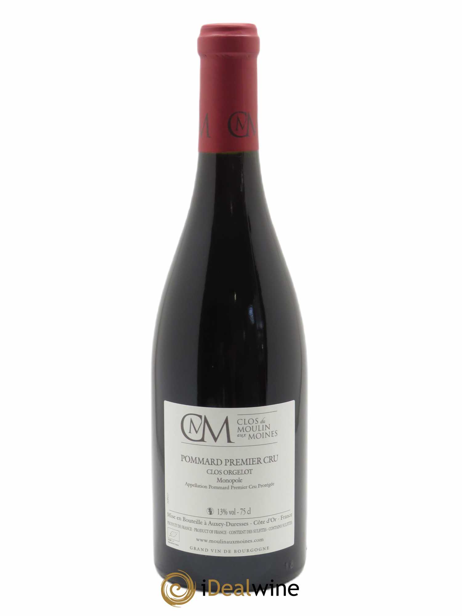 Pommard 1er Cru Clos Orgelot Monopole Clos du Moulin aux Moines  2017 - Lot de 1 Bouteille