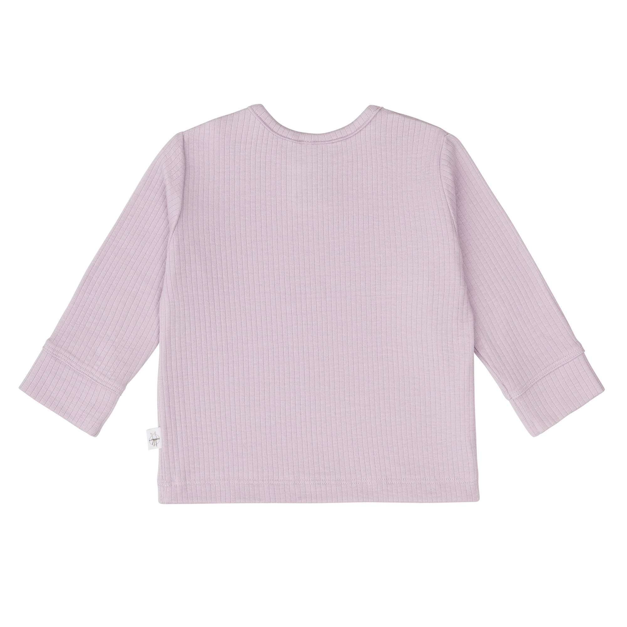 Baby Langarm Shirt - gerippt, Lila