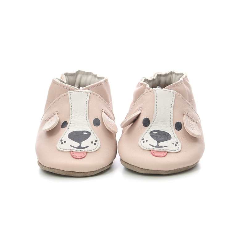 Chaussons cuir tannage vegetal Sweety Dog