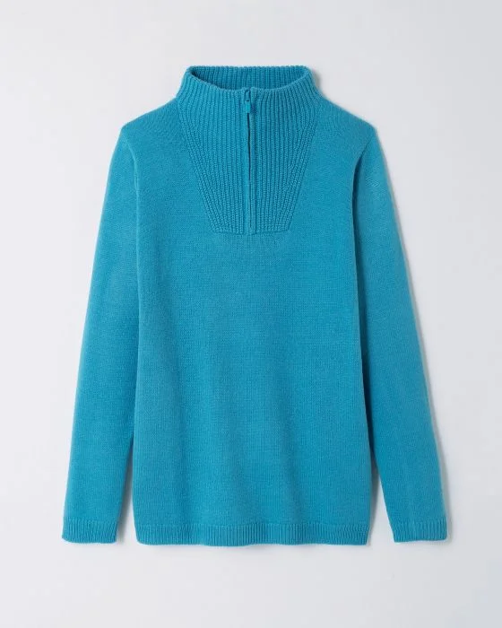 Pull col camionneur zippé