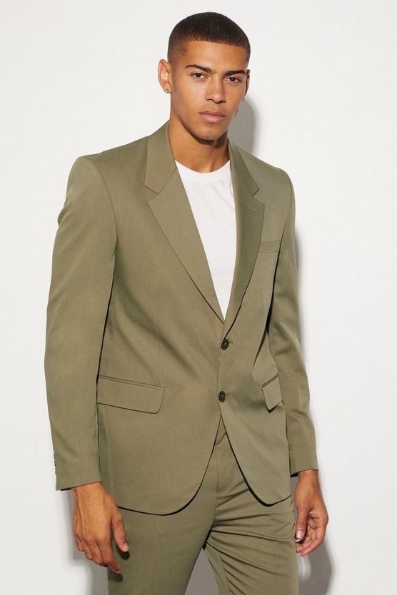 Einreihige kastige Oversize Anzugjacke