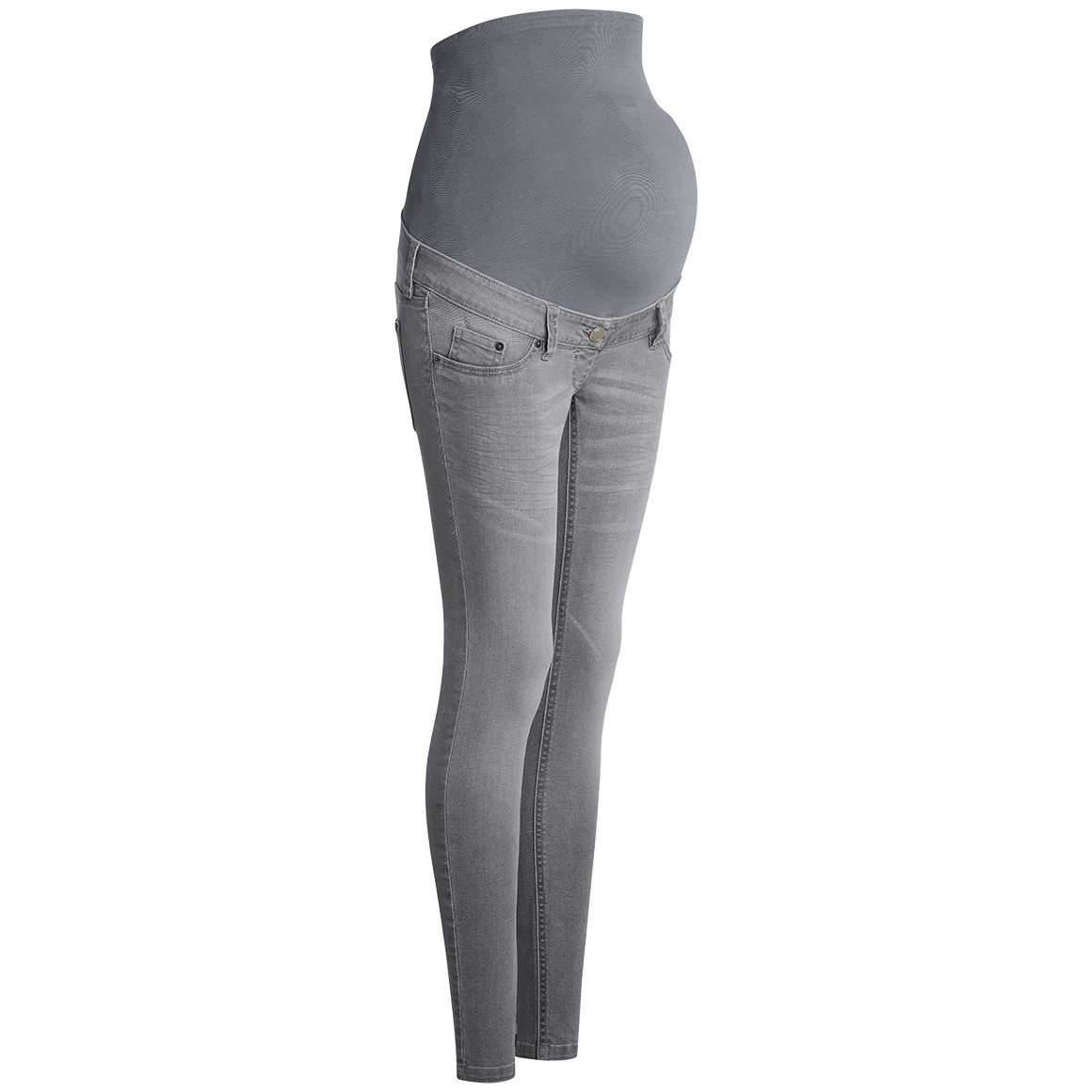 Damen Umstands-Jeggings in Hellgrau