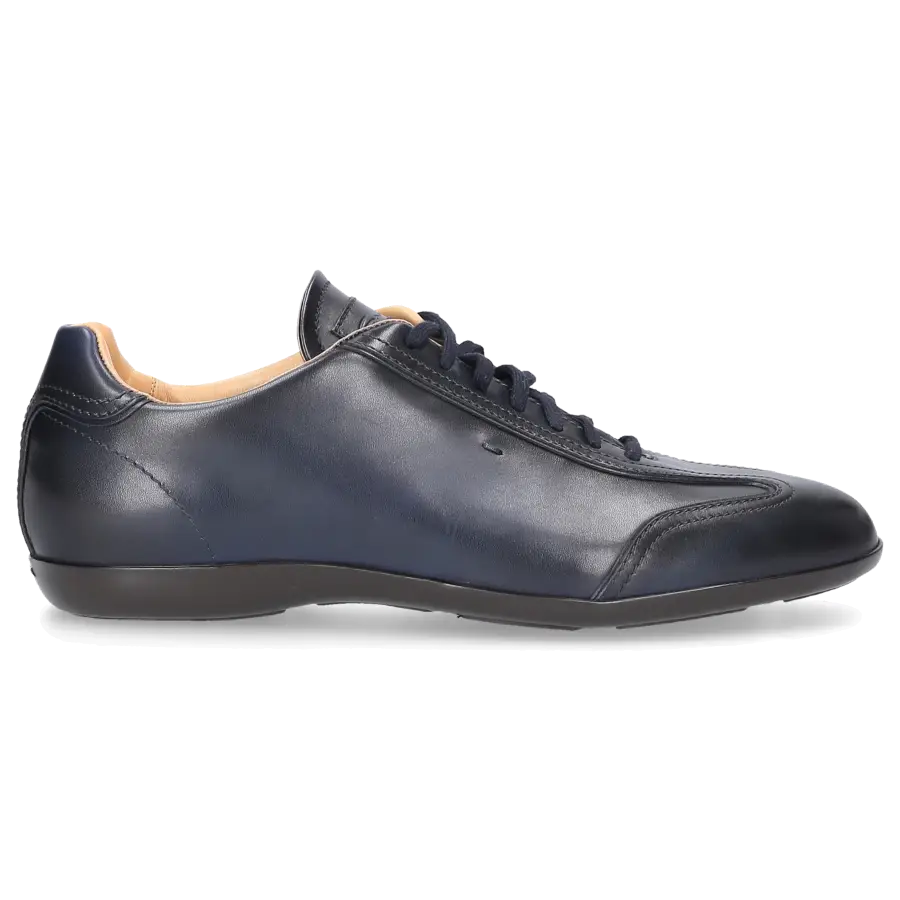 Santoni - Sneaker low AMG Kalbsleder - blau