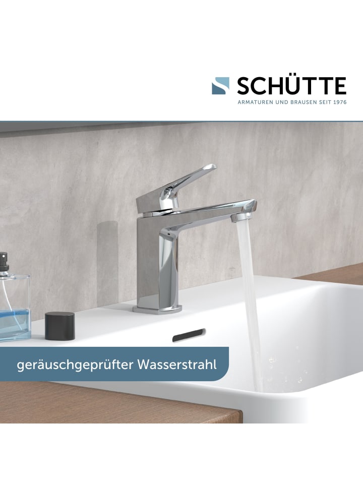 Schütte Waschtischarmatur RAVEN in Chrom mit Pop Up - (L) 16 x (B) 5 x (H) 16 cm günstig kaufen onesize